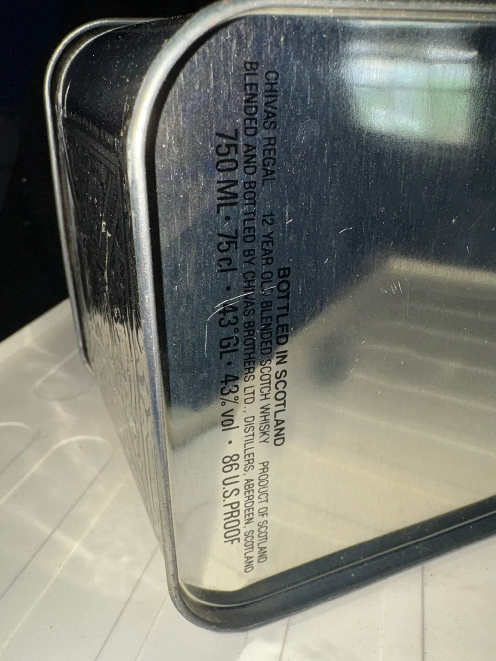 Unknown empty chivas